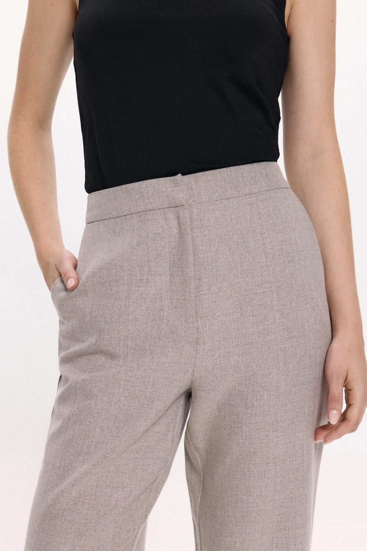 빌라 하이웨이스트 와이드 슬랙스 팬츠 3722168 GRIS - 상세 이미지 3