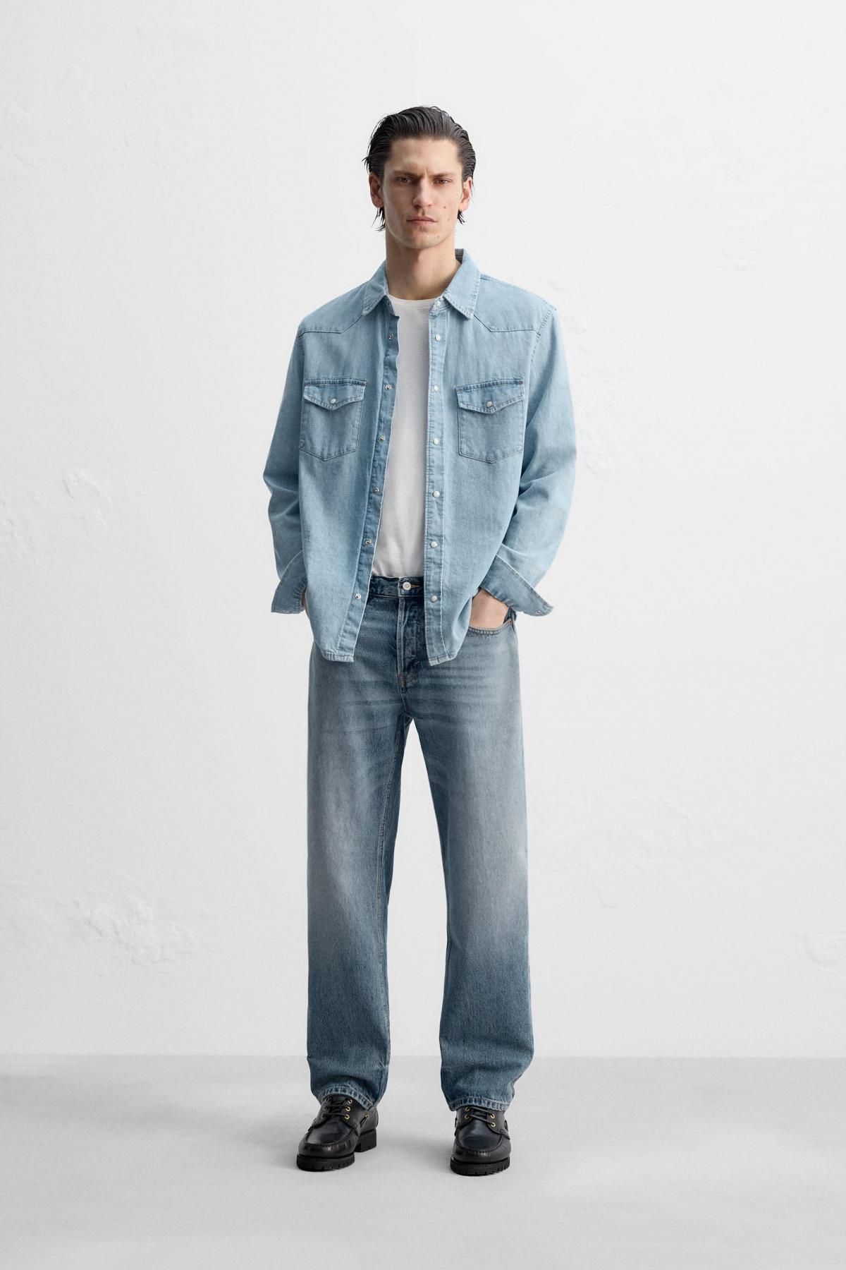 자라 스트레이트핏 진 8062/410 MID-BLUE - 상세 이미지 2