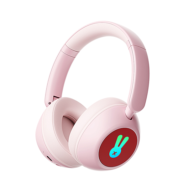 디알고 어린이안전 청력보호 LED 블루투스 유무선 키즈헤드폰 BH10CK 핑크 이미지 3