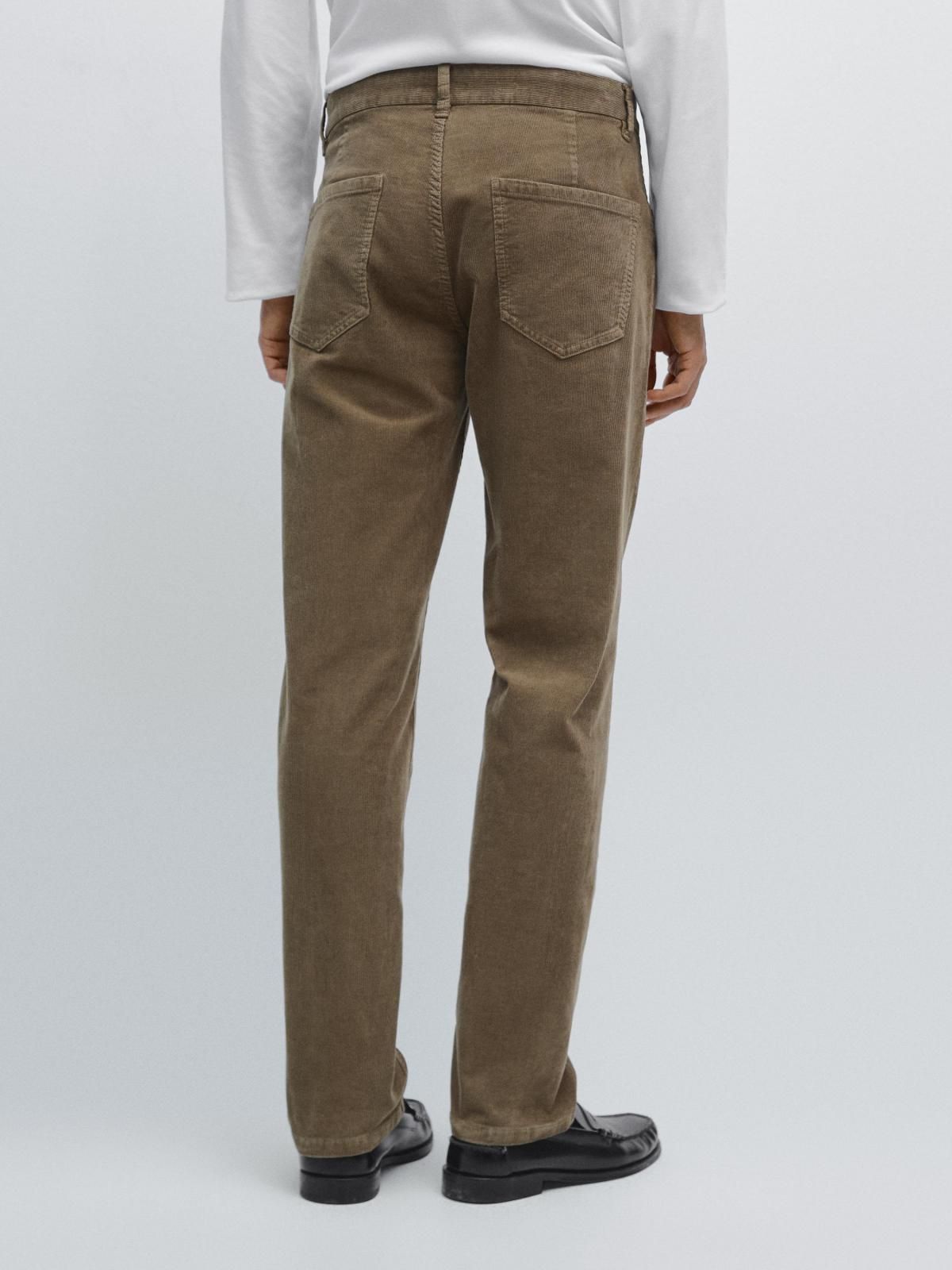 마시모두띠 슬림핏 코듀로이 데님 팬츠 0350/102 KHAKI - 상세 이미지 3