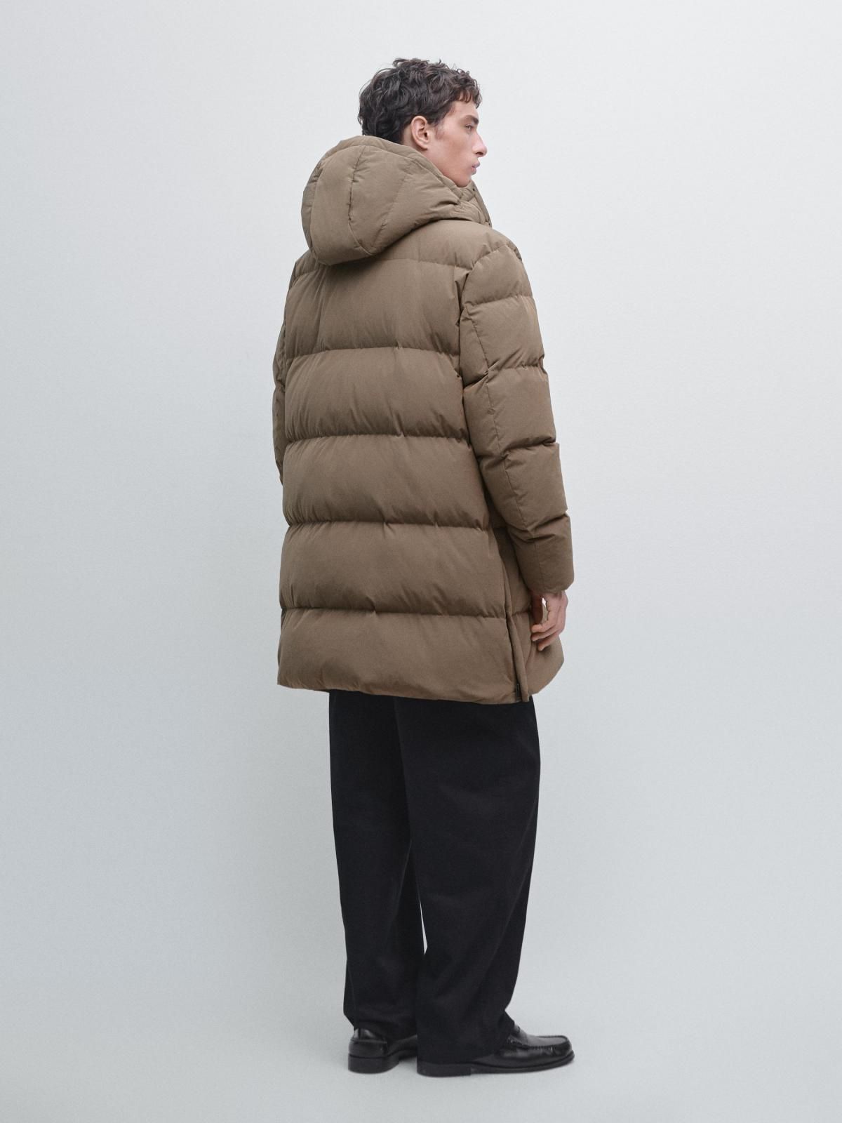 마시모두띠 테크니컬 방수 다운 롱 패딩 자켓 3133/422 PALE KHAKI - 상세 이미지 4