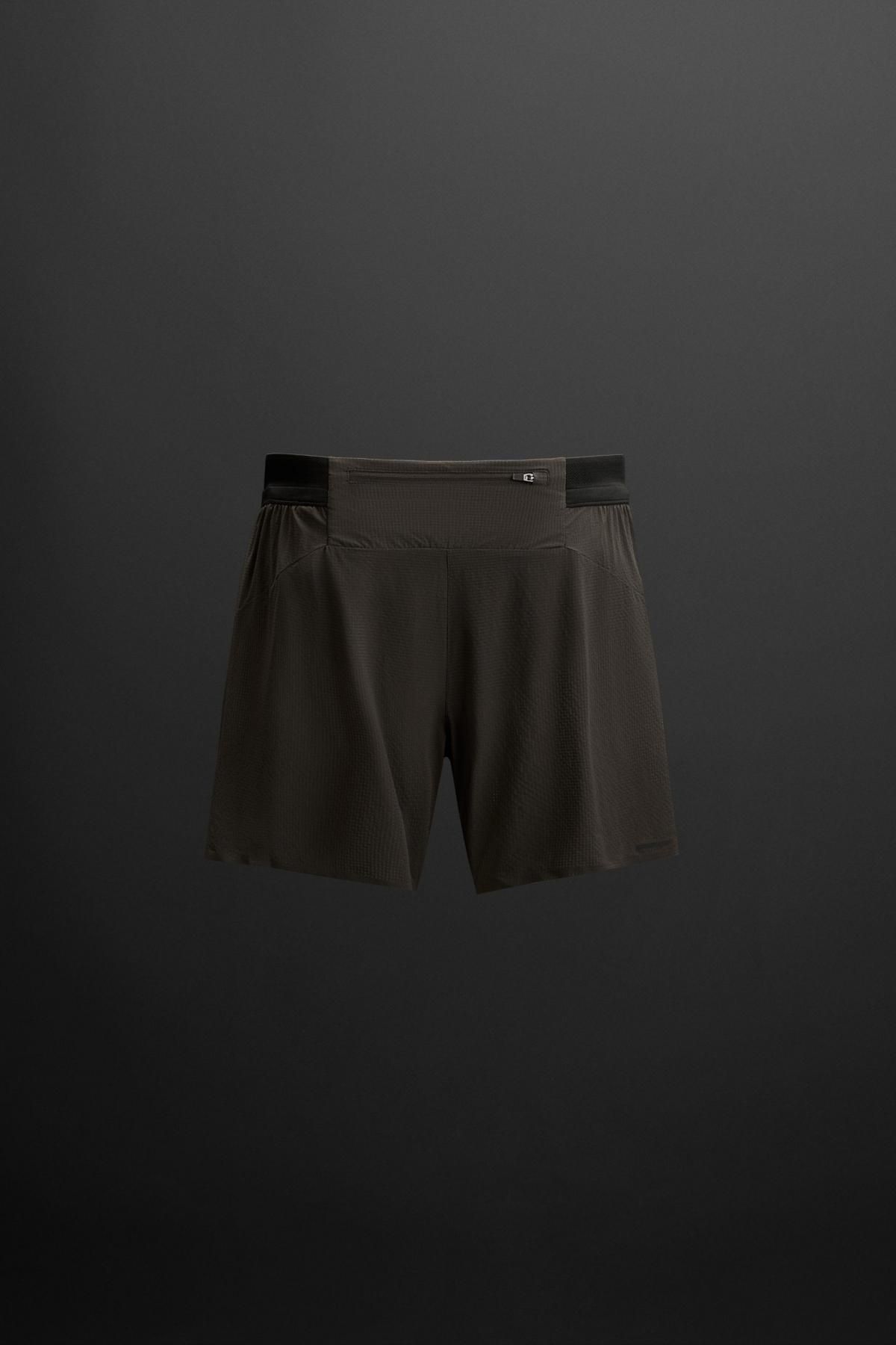 자라 테크니컬 컬러블록 트레이닝 반바지 4387/304 BROWN - 상세 이미지 2
