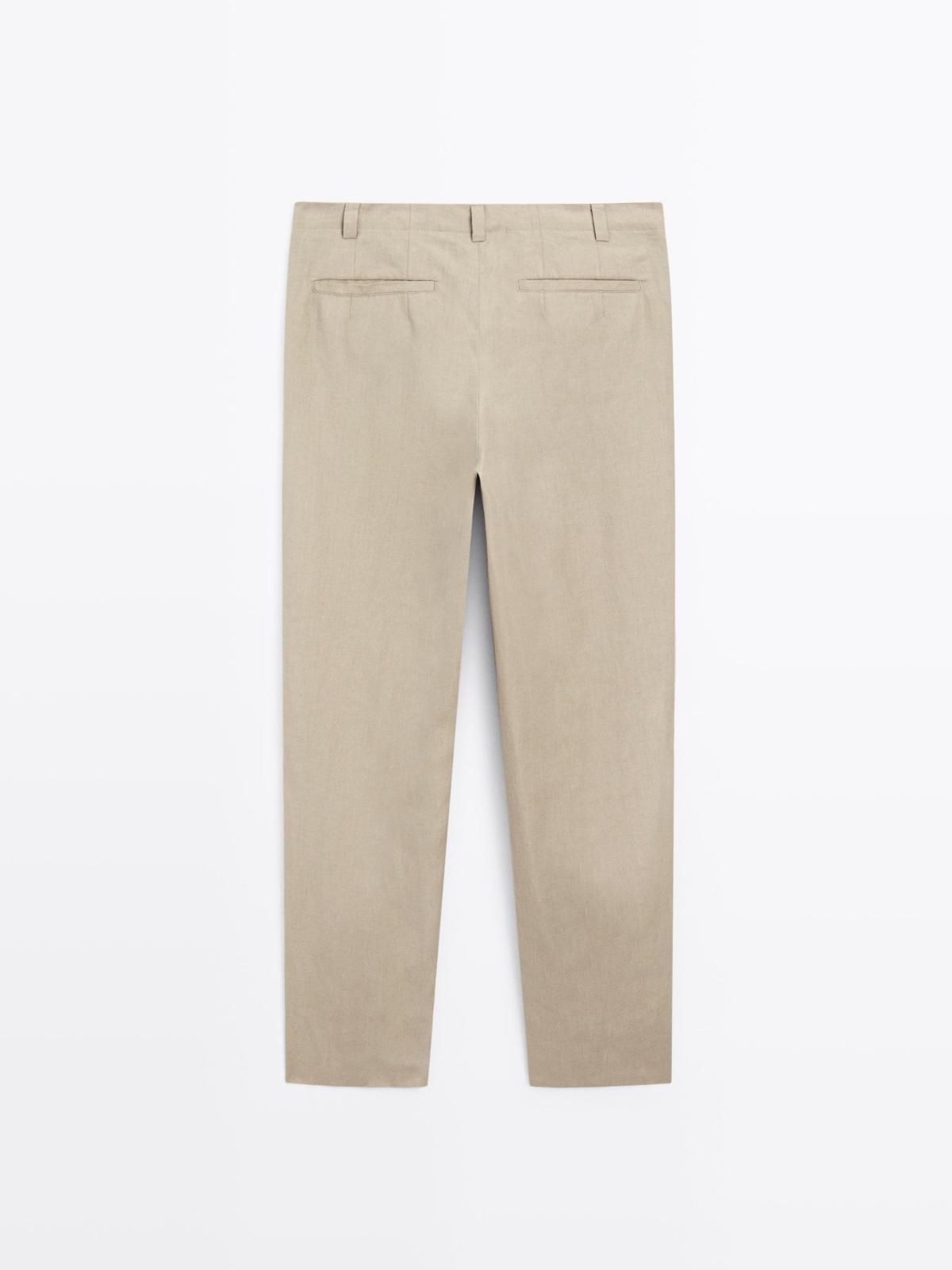 마시모두띠 프리미엄 리넨 와이드 팬츠 2862/357 BEIGE - 상세 이미지 3