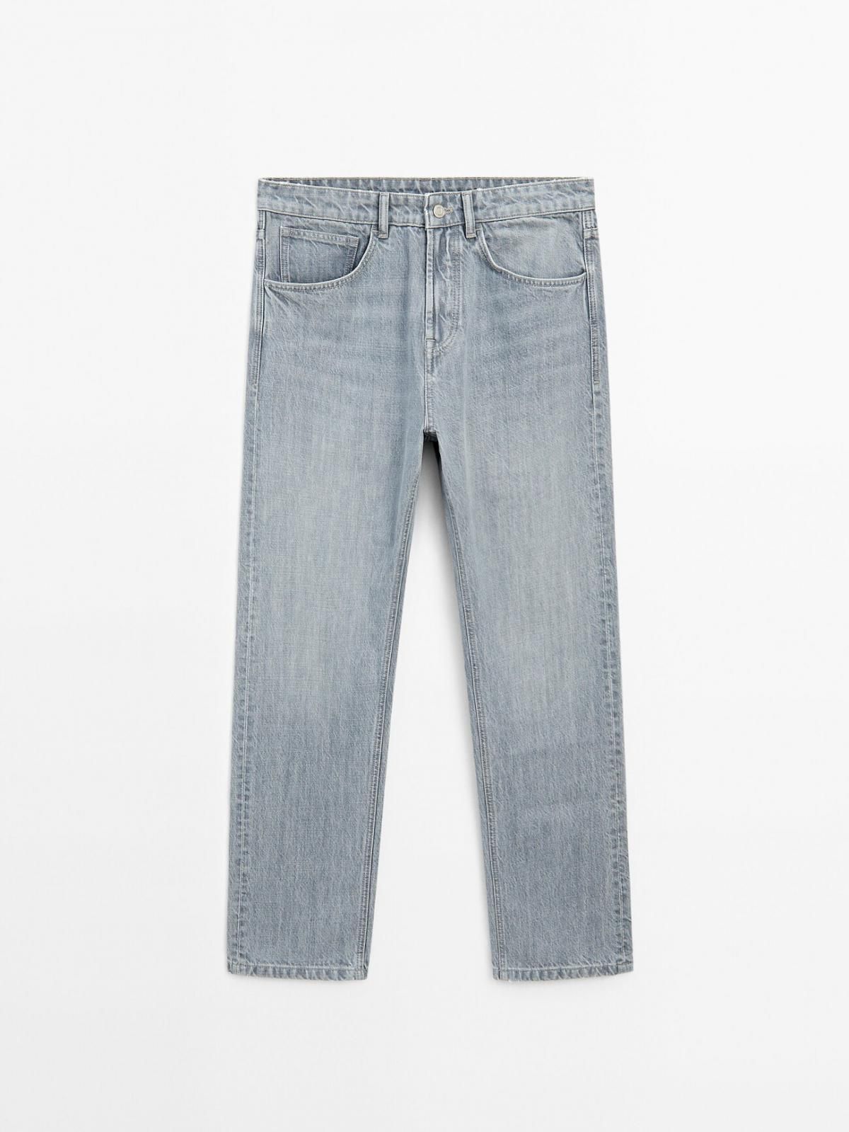 마시모두띠 라이트그레이 와이드핏 RELAXEDFIT 데님 청바지 0062/064 GREY MARL - 상세 이미지 5