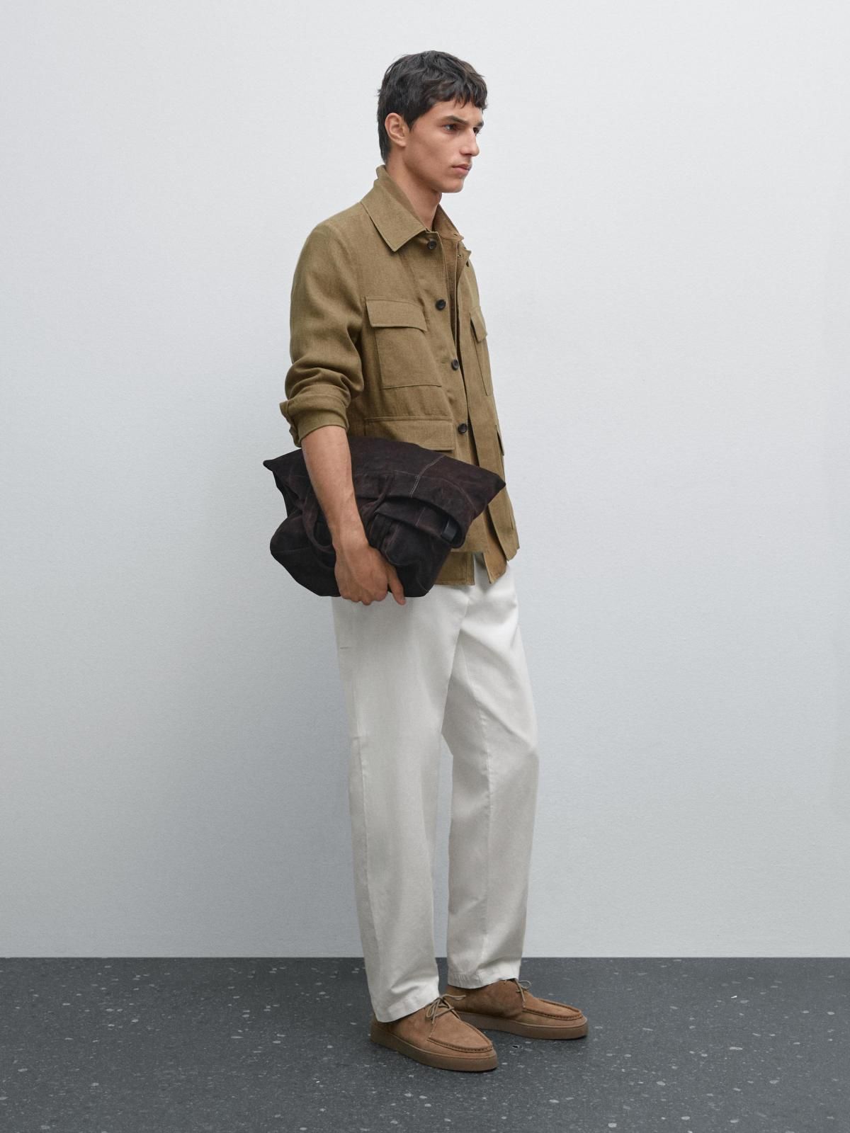 마시모두띠 테이퍼드핏 테크니컬 슬랙스 팬츠 0014/009 OFF WHITE - 상세 이미지 2