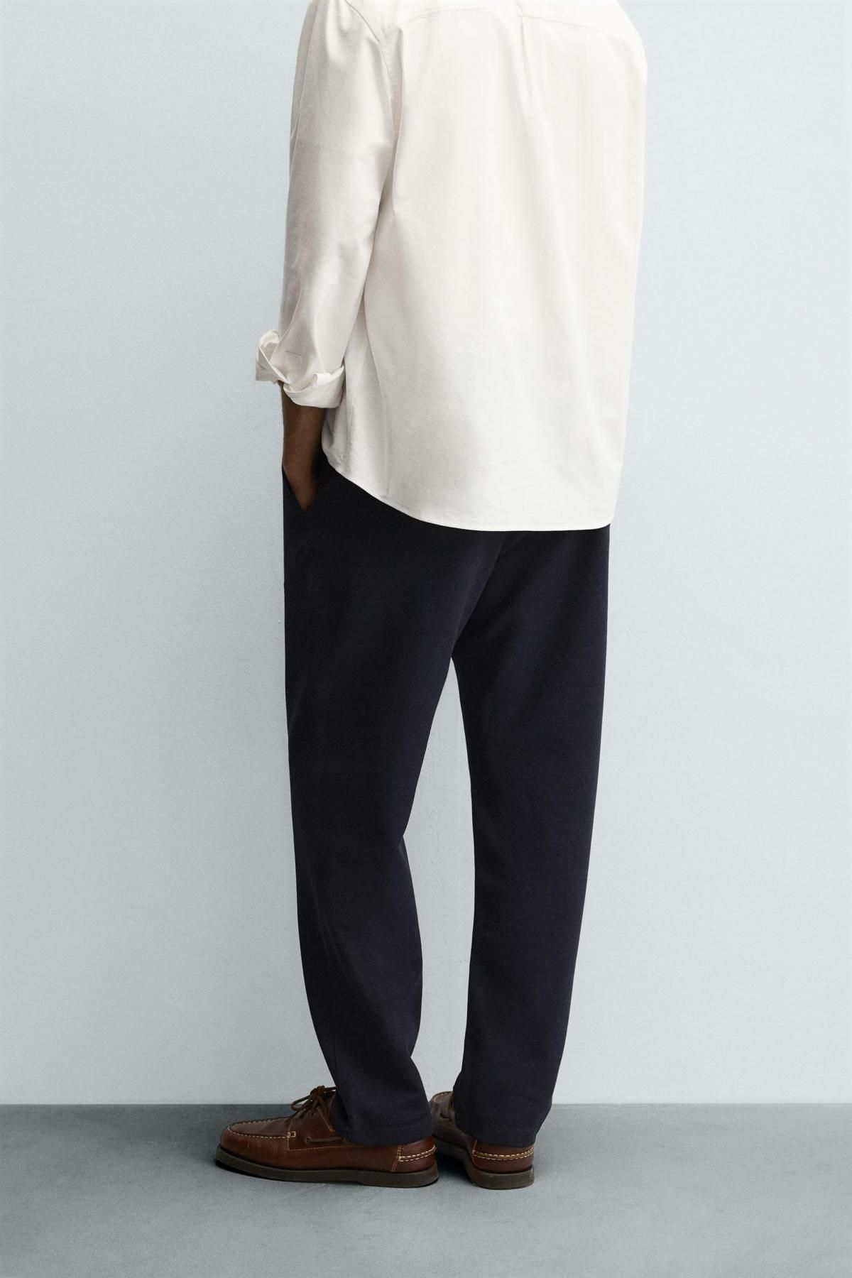자라 컴포트 조거 웨이스트 팬츠 7484/403 NAVY BLUE - 상세 이미지 4