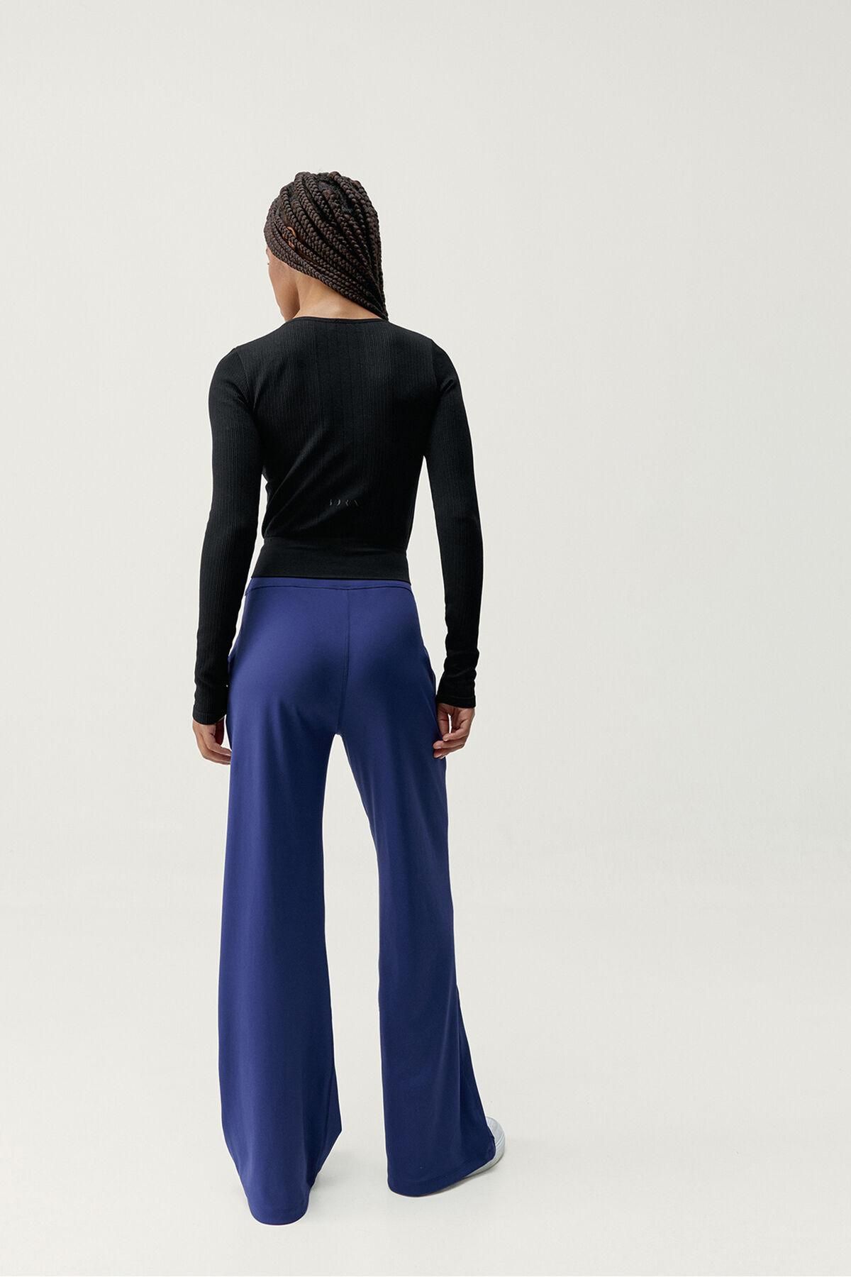 본리빙요가 테크니컬 와이드 팬츠 블루 퀵드라이 8182786 AZUL - 상세 이미지 4