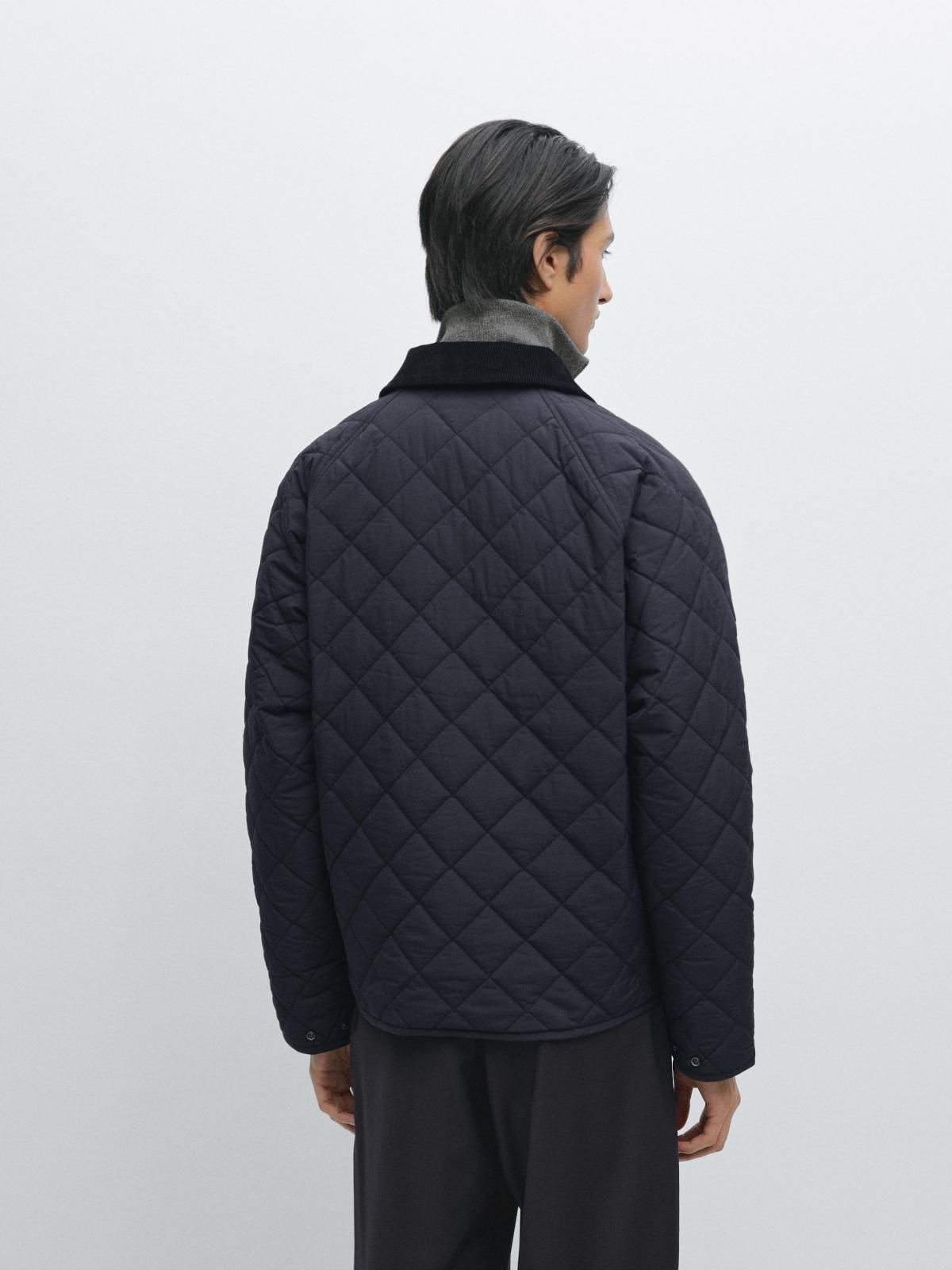 마시모두띠 테크니컬 경량 나파 칼라 퀼팅 재킷 3115/407 DARK NAVY - 상세 이미지 4
