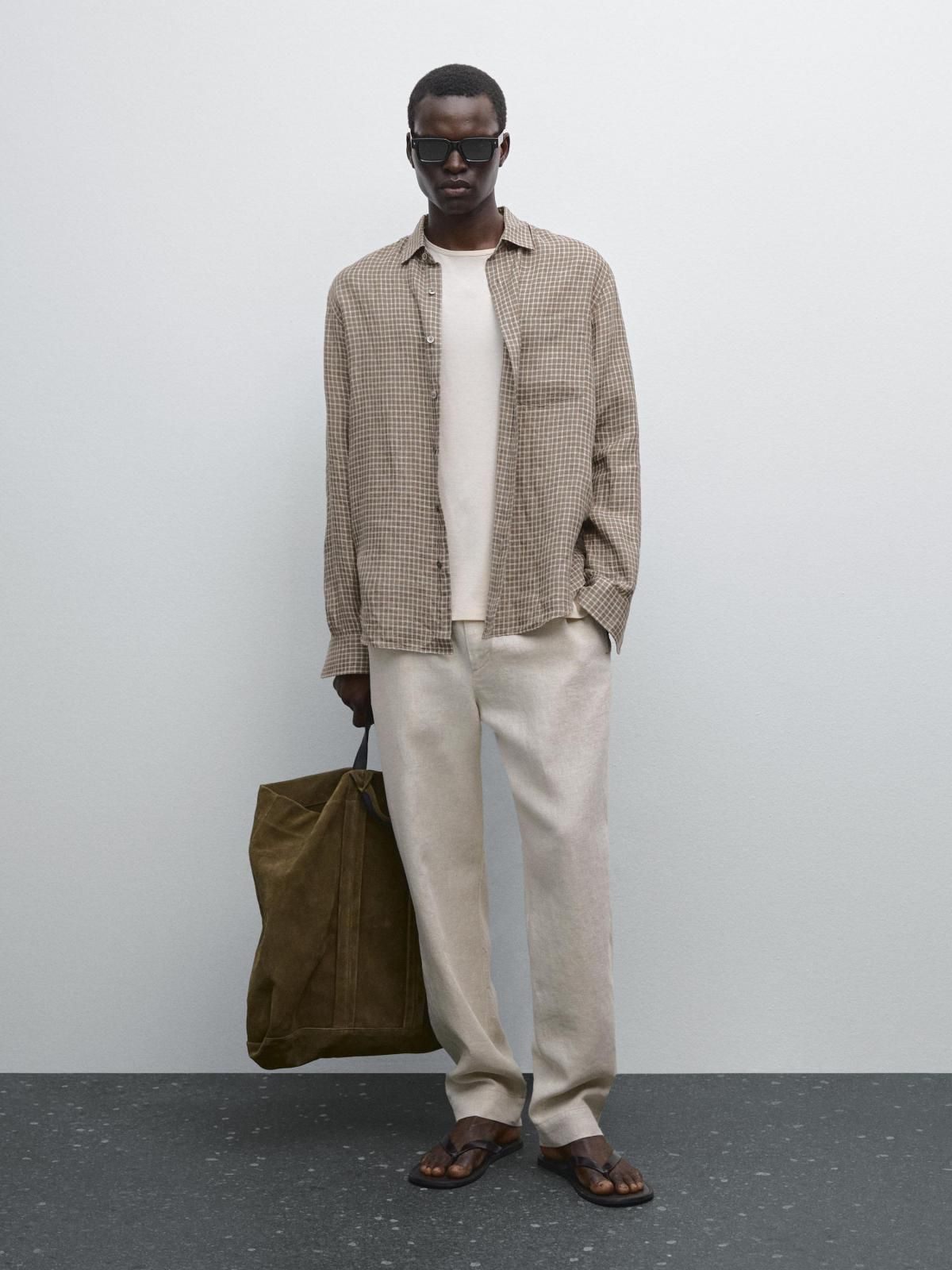 마시모두띠 리넨 와이드 조거 팬츠 0011/009 BEIGE - 상세 이미지 2