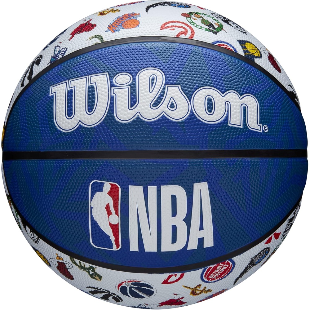 윌슨 NBA 올 팀 시리즈 농구공 합성가죽 라버 7호 3호 실외 실내 겸용 - 상품 이미지