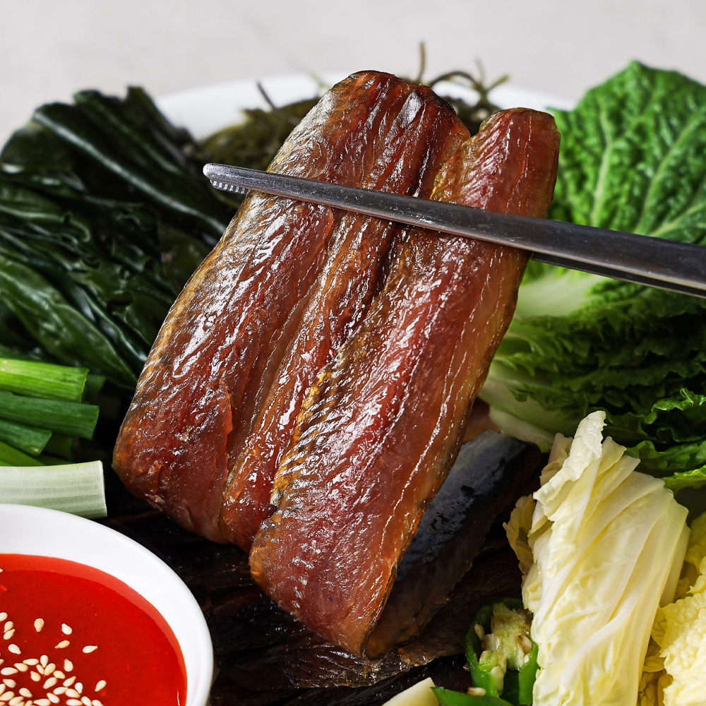 포항 구룡포 햇 꽁치 과메기 10미 야채 세트 음식 손질 간편하게 즐기는 겨울철 별미