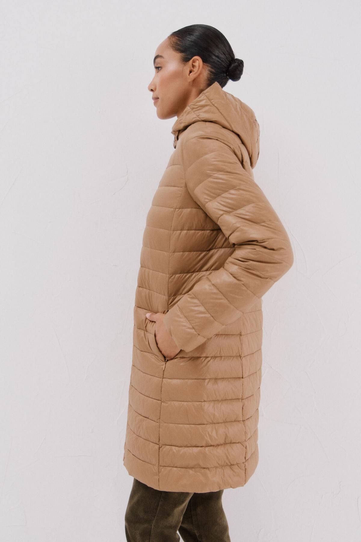 꼬르떼피엘 테크니컬 경량 롱다운 패딩 코트 6612745 BEIGE - 상세 이미지 5