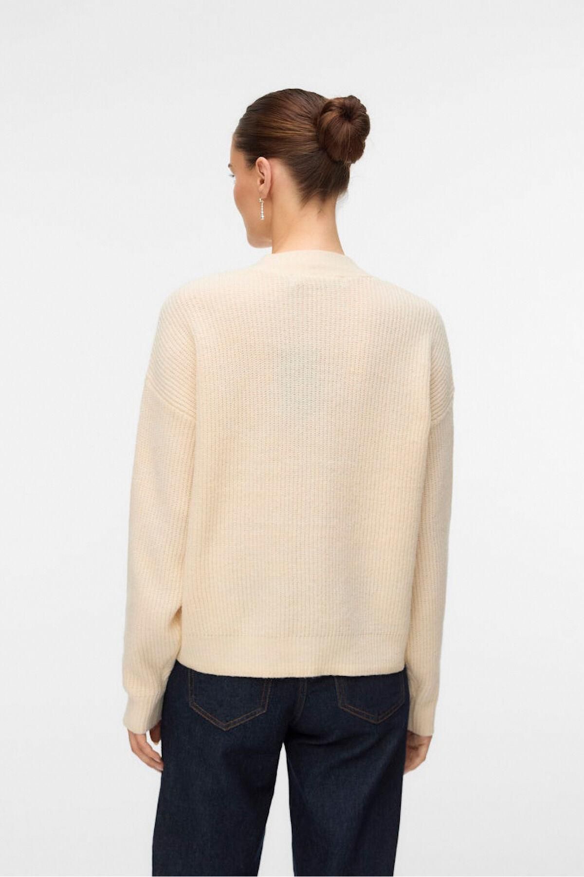 베로모다 브이넥 크롭 니트 가디건 아이보리 여성 3762211 BEIGE - 상세 이미지 5