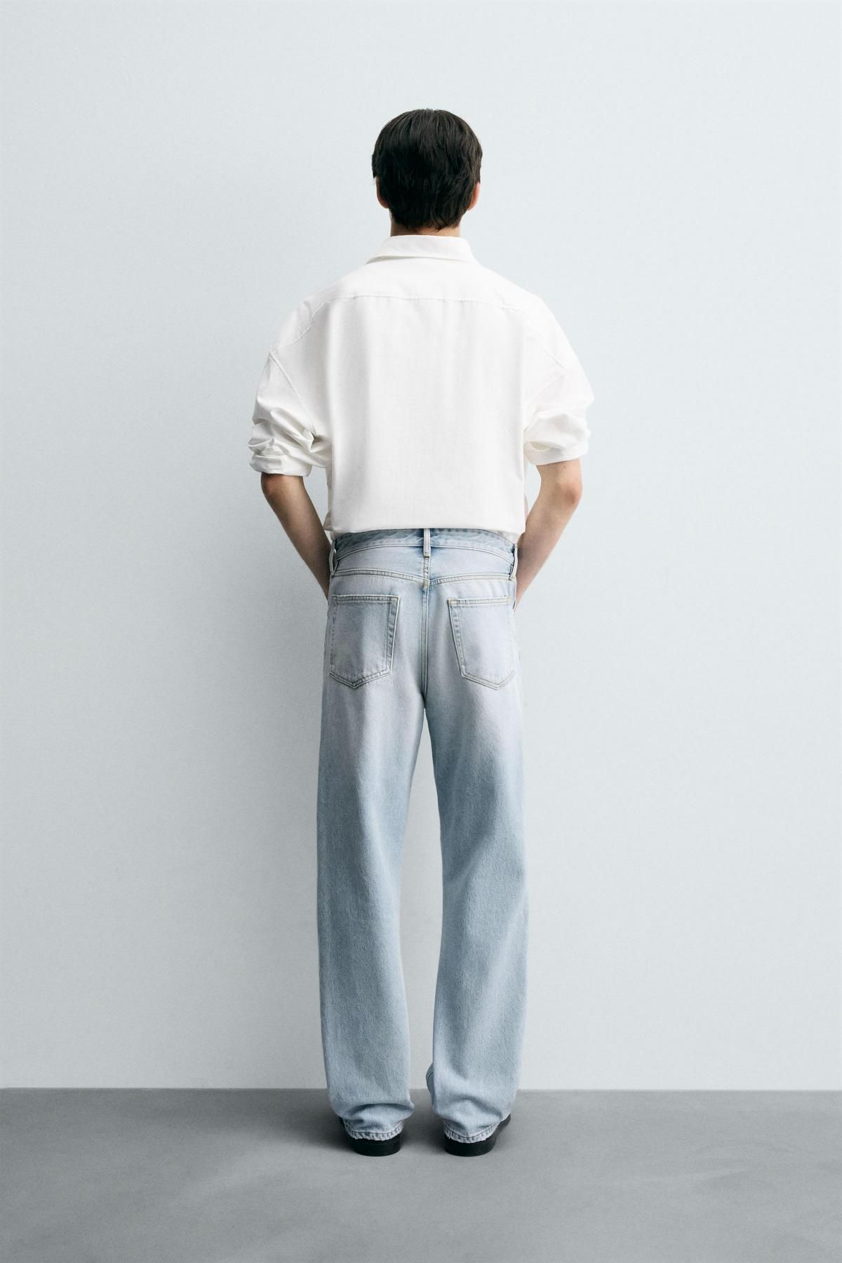 자라 라이트워싱 플레어핏 미드라이즈 데님 청바지 0840/304 LIGHT BLUE - 상세 이미지 4