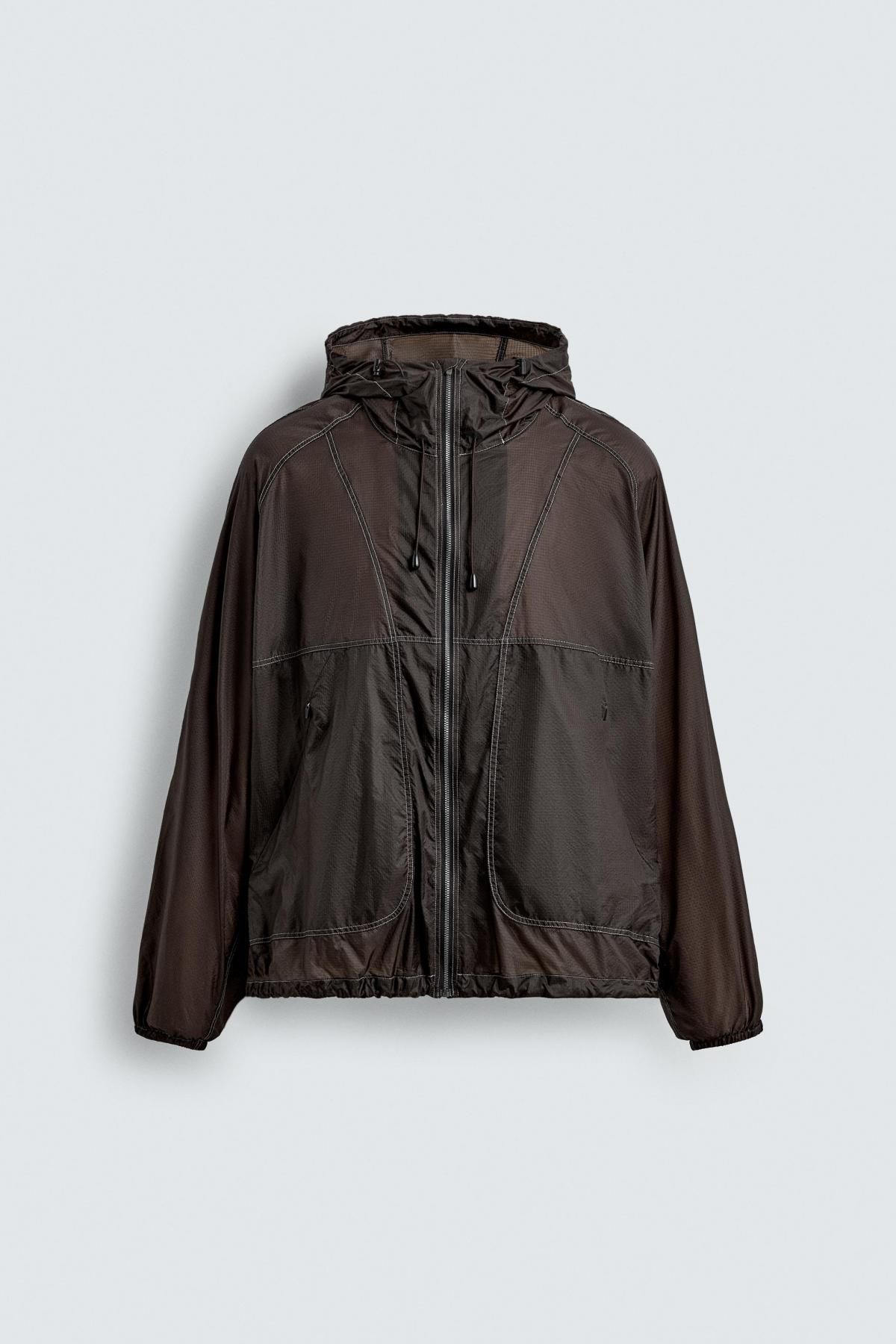 자라 테크니컬 윈드브레이커 자켓 1732/301 BROWN - 상품 이미지