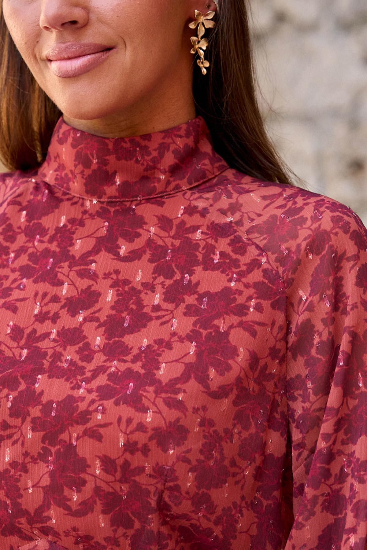 폴린에무아 로맨틱 플라워 롱 원피스 6442312 NARANJA - 상세 이미지 2