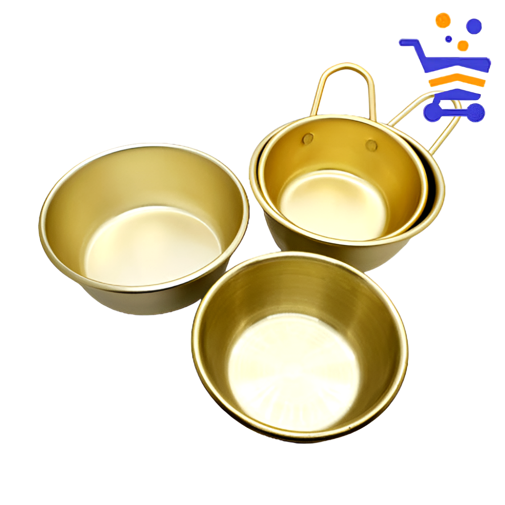 국산 양은 막걸리잔 (소) 업소용 옛날 레트로 시골 동동주 술잔 사발 손잡이 술 그릇 대접 - 메인 이미지