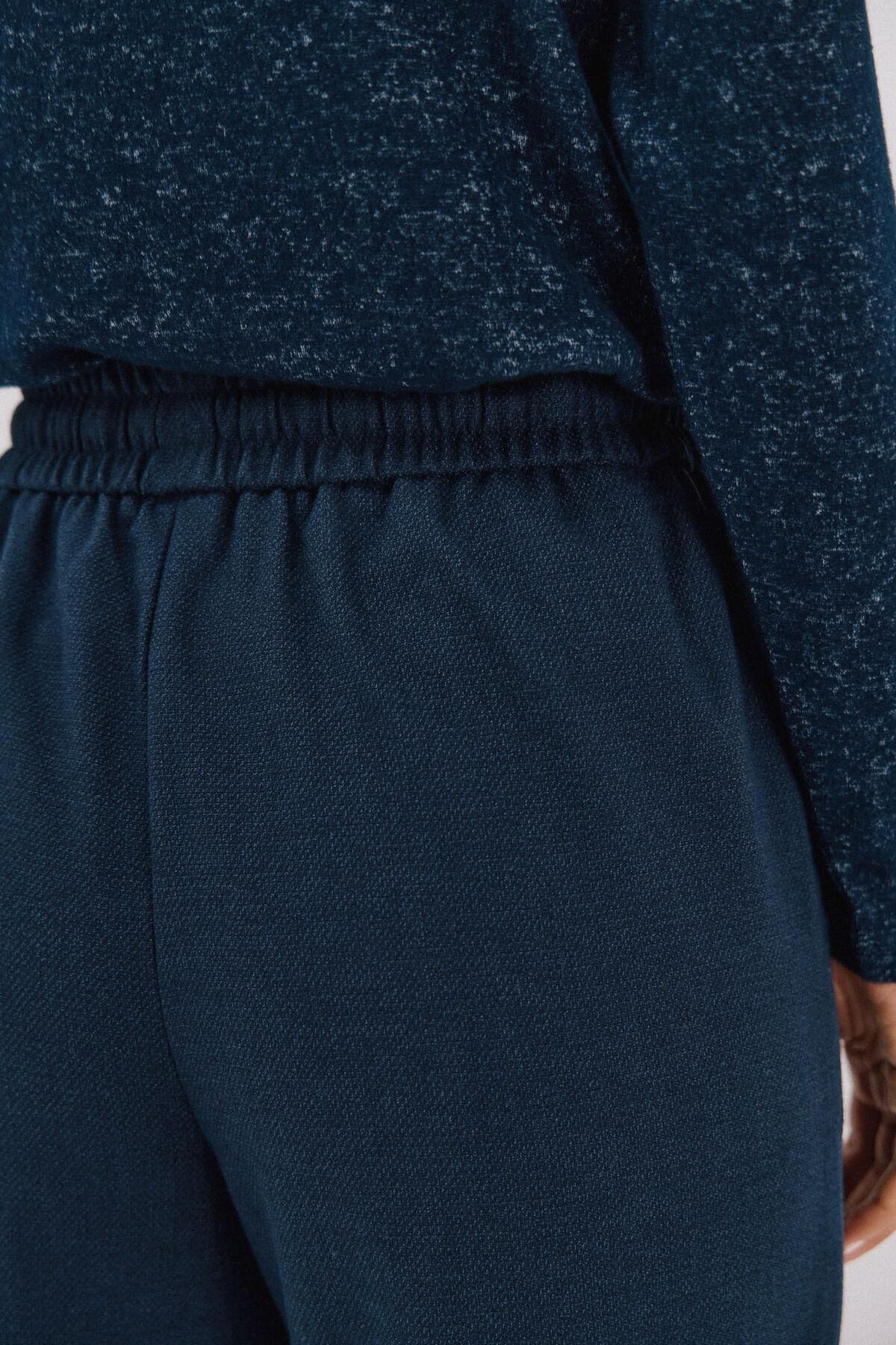 꼬르떼피엘 테크니컬 와이드 밴딩 스트레이트 팬츠 8722331 AZUL MARINO - 상세 이미지 5