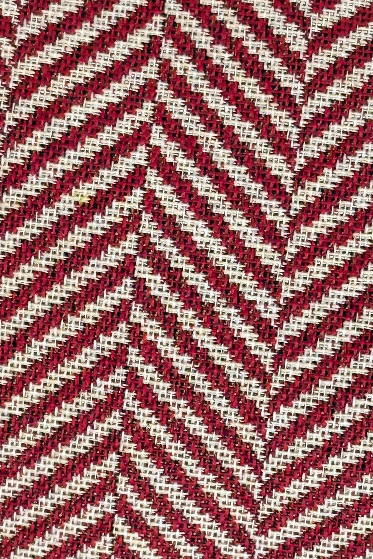 데라무르 체인 스트랩 자카드 패턴 클러치백 6622450 BURDEOS - 상세 이미지 5