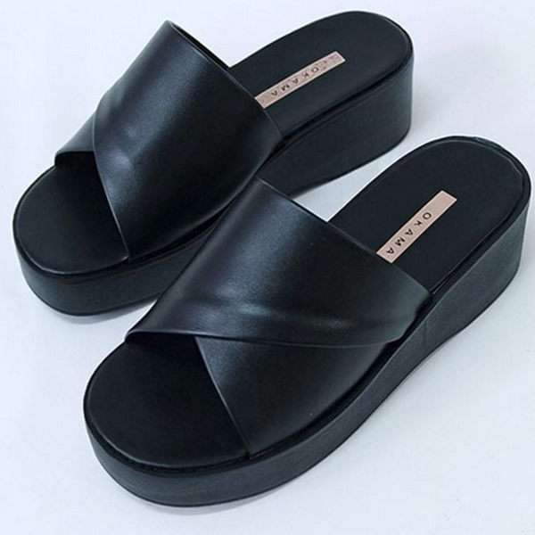 편안한 여성 통굽 슬리퍼 데일리 여성 사무실 슬리퍼 푹신한 키높이