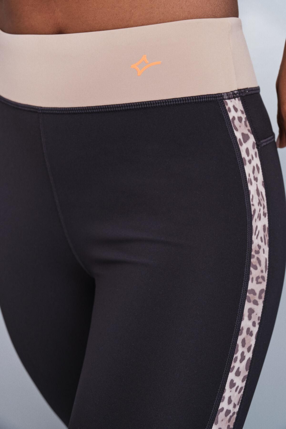대시 앤 스타즈 애니멀 프린트 4D 스트레치 레깅스 블랙 5172059 NEGRO - 상세 이미지 4