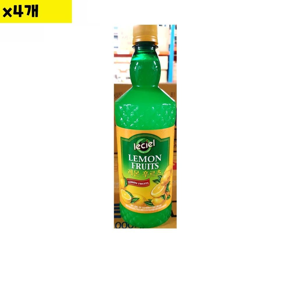 식자재 도매 유통 레몬후르츠 르씨엘 946ml x4개 - 상품 이미지