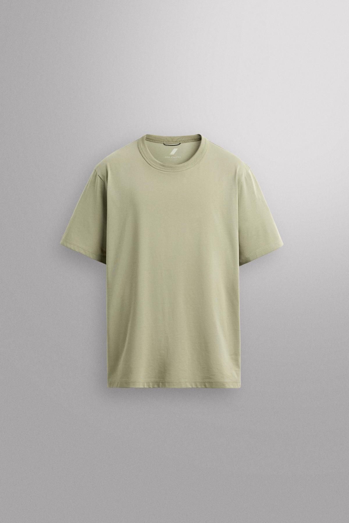 자라 테크니컬 릴랙스핏 반팔 트레이닝 티셔츠 4274/400 GREY GREEN - 메인 이미지