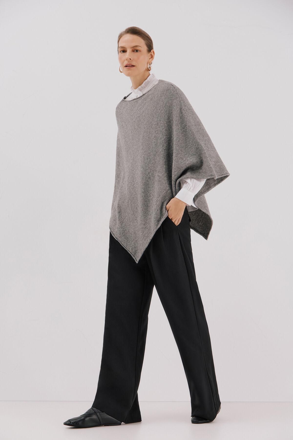 꼬르떼피엘 소프트 니트 판초 6242666 GRIS - 상세 이미지 4