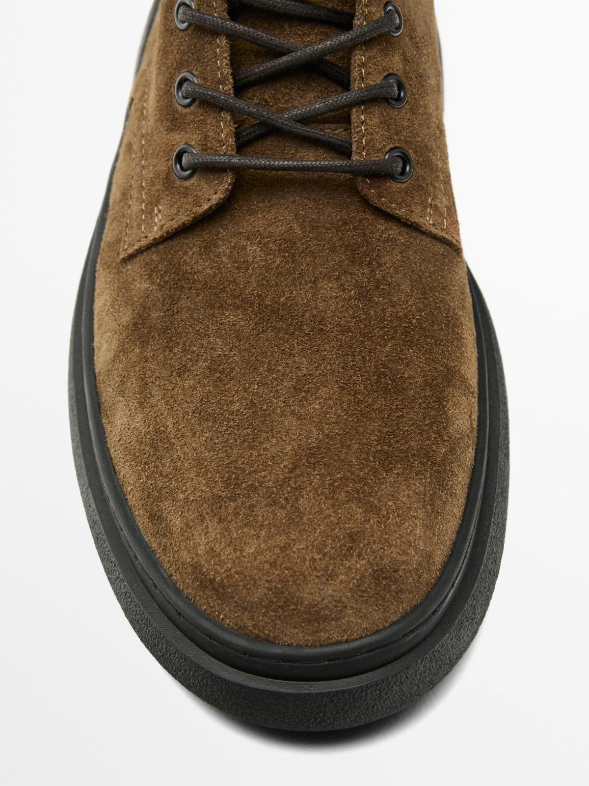 마시모두띠 프리미엄 스웨이드 레이스업 부츠 2011/650 BROWN - 상세 이미지 5