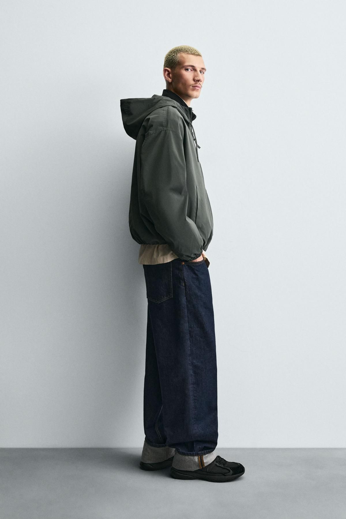 자라 테크니컬 후드 집업 자켓 3046/451 BLUE / GREY - 상세 이미지 5