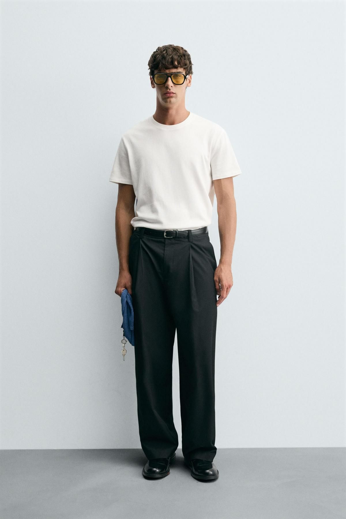 자라 크롭핏 컴팩트 코튼 반팔 티셔츠 4805/325 WHITE - 상세 이미지 2