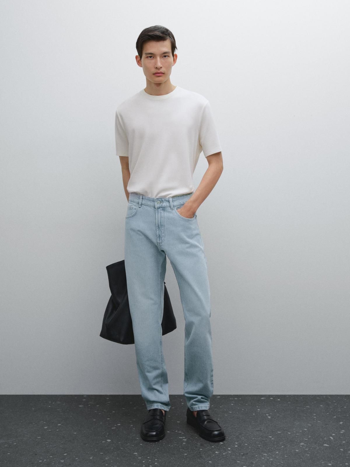 마시모두띠 미니멀 코튼블렌드 반팔 티셔츠 1414/207 CREAM - 상세 이미지 2