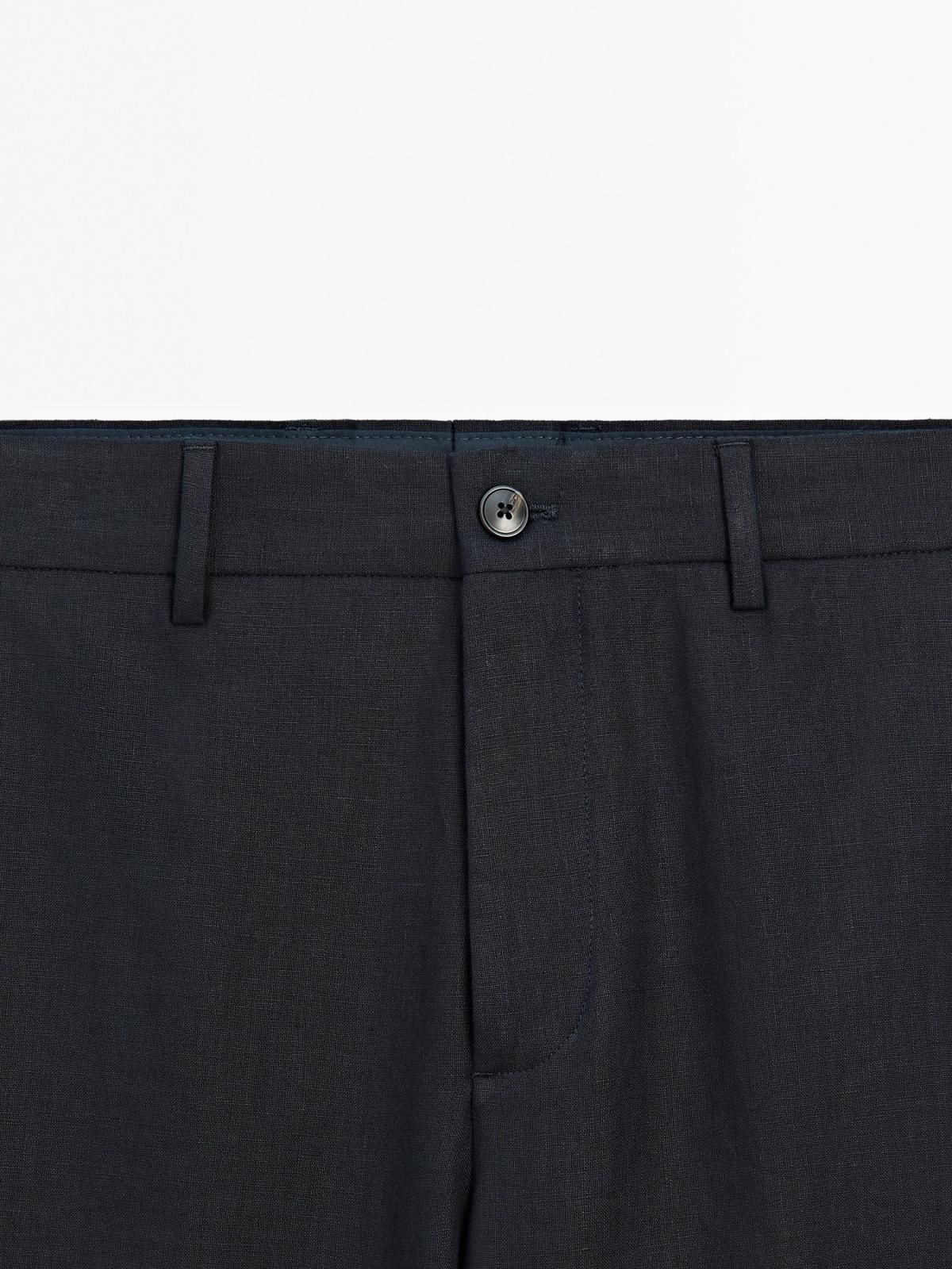 마시모두띠 리넨 클래식 수트 팬츠 0056/266 NAVY BLUE - 상세 이미지 5