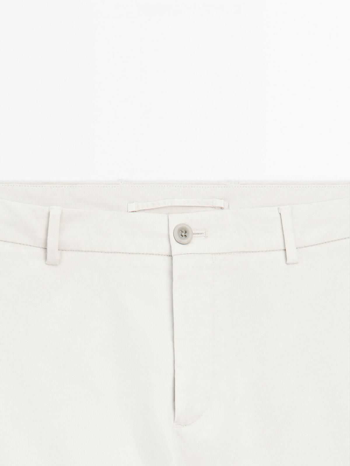 마시모두띠 미니멀 슬림핏 코튼블렌드 슬랙스 팬츠 0003/006 GREY - 상세 이미지 3