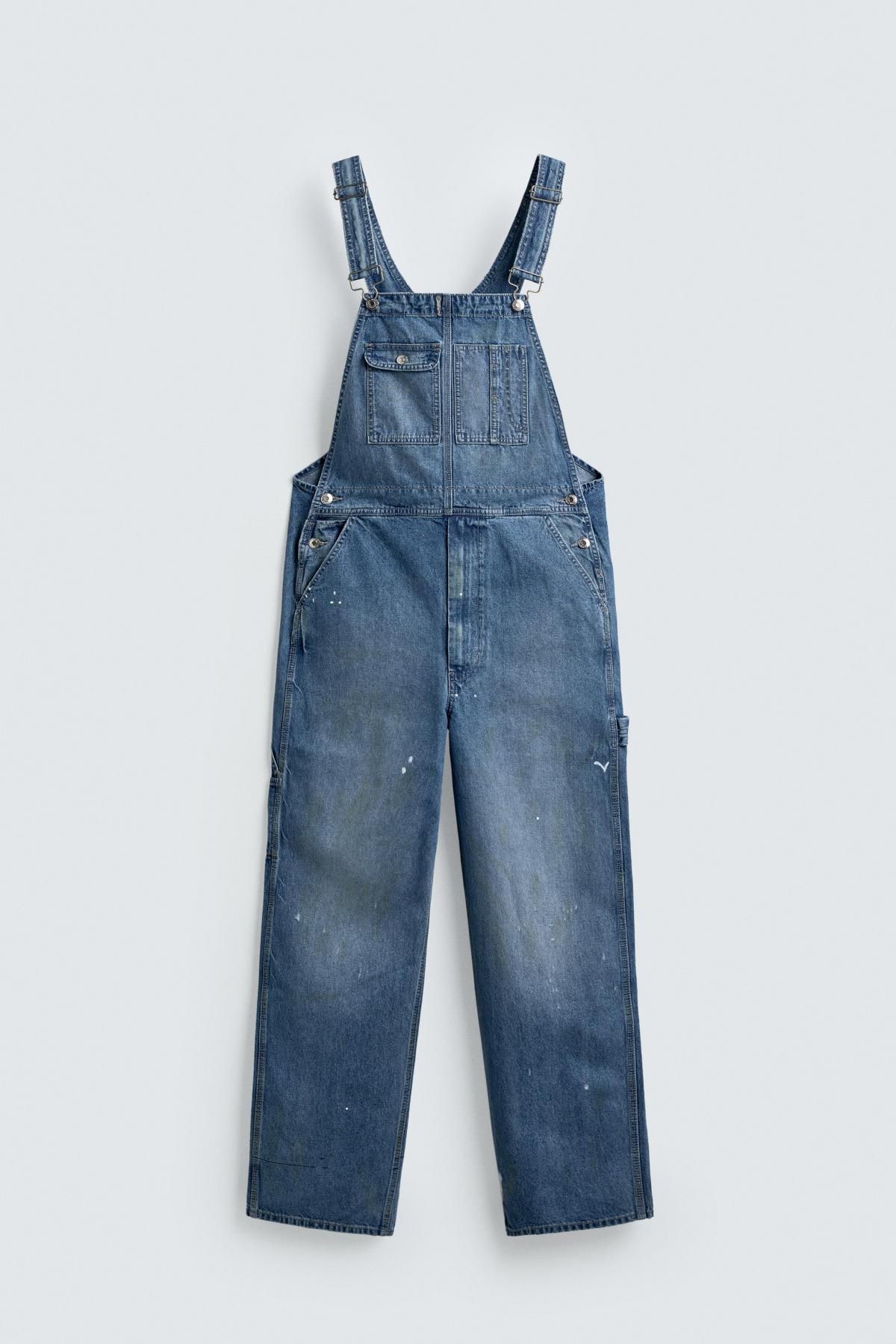 자라 테크니컬 데님 배기핏 오버롤 점프수트 4365/306 LIGHT BLUE - 메인 이미지