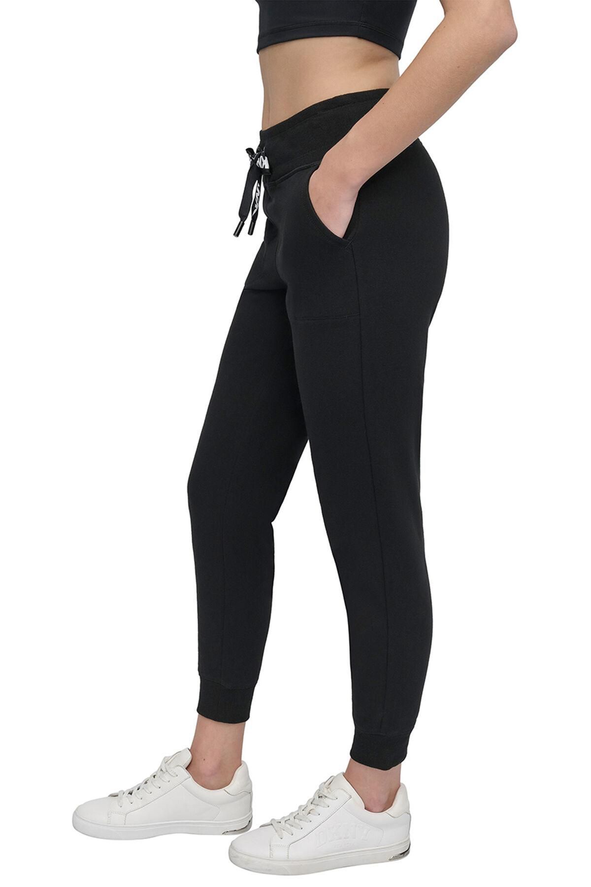 디케이엔와이 테크니컬 조거팬츠 블랙 로고 스트링 포켓 9041248 NEGRO - 상세 이미지 4