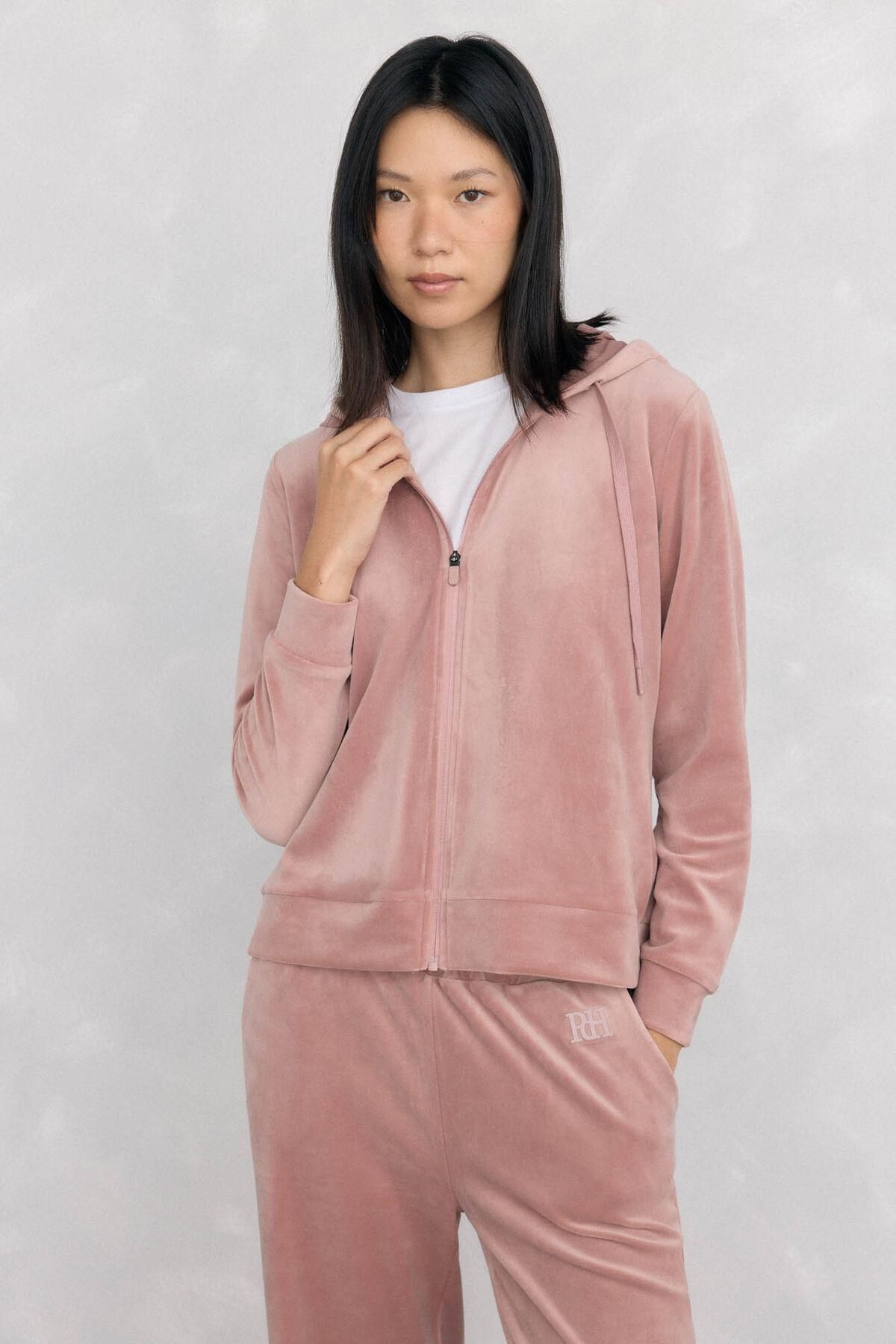 페드로 델 이에로 벨벳 테크니컬 집업 후드 액티브웨어 2522676 ROSA - 메인 이미지