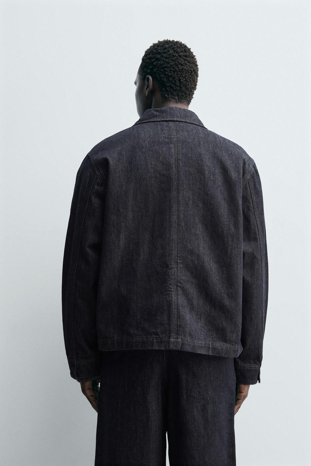 자라 테크니컬 데님 포켓 재킷 1300/370 INDIGO - 상세 이미지 4