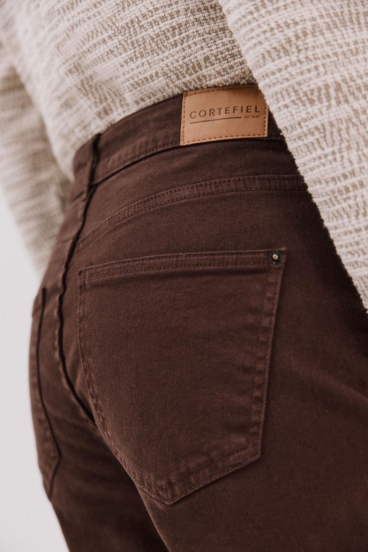 꼬르떼피엘 데일리 스트레이트핏 브라운 데님 청바지 8141299 MARRON OSCURO - 상세 이미지 5