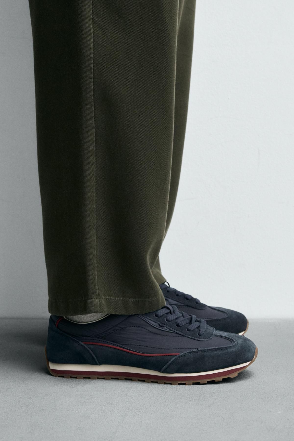 자라 네이비 레트로 캐주얼 로우탑 스니커즈 2354/620 DARK BLUE - 상세 이미지 3