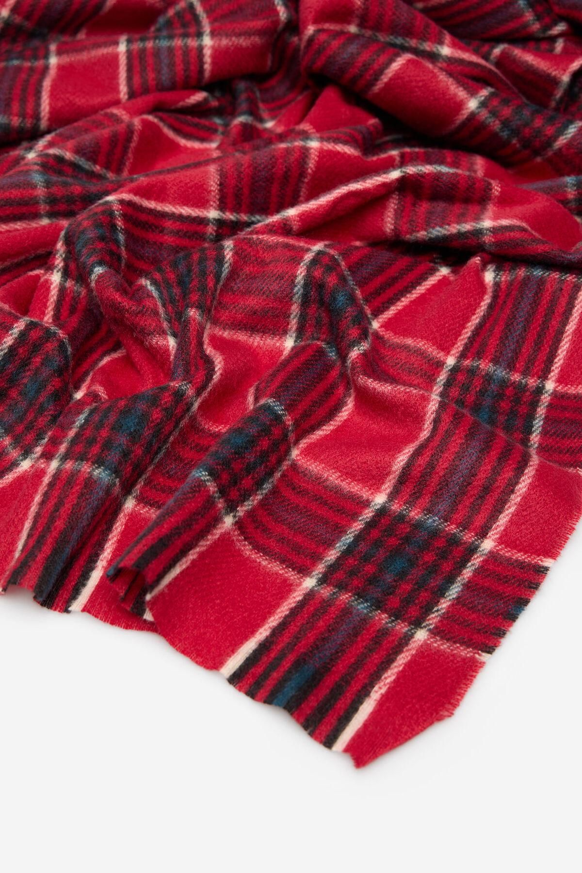 꼬르떼피엘 트렌디 타탄 체크 머플러 6932057 ESTAMPADO ROJO - 상세 이미지 3