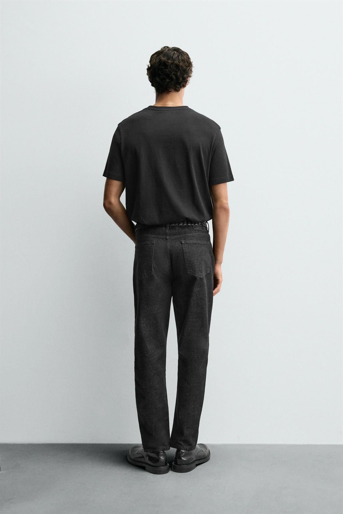 자라 슬림핏 블랙 데님 청바지 0840/307 BLACK - 상세 이미지 3