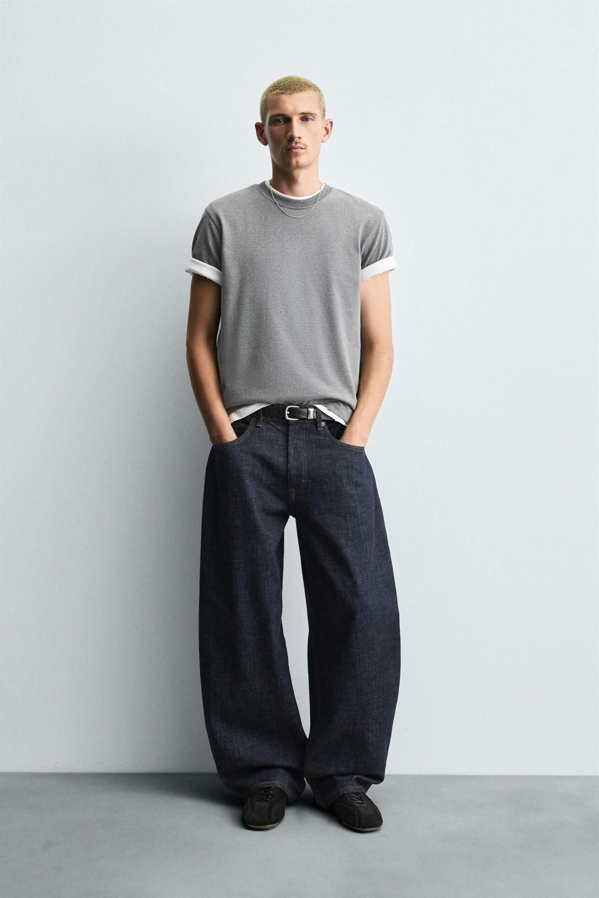 자라 와이드 배기핏 데님 팬츠 4048/377 INDIGO - 상세 이미지 2