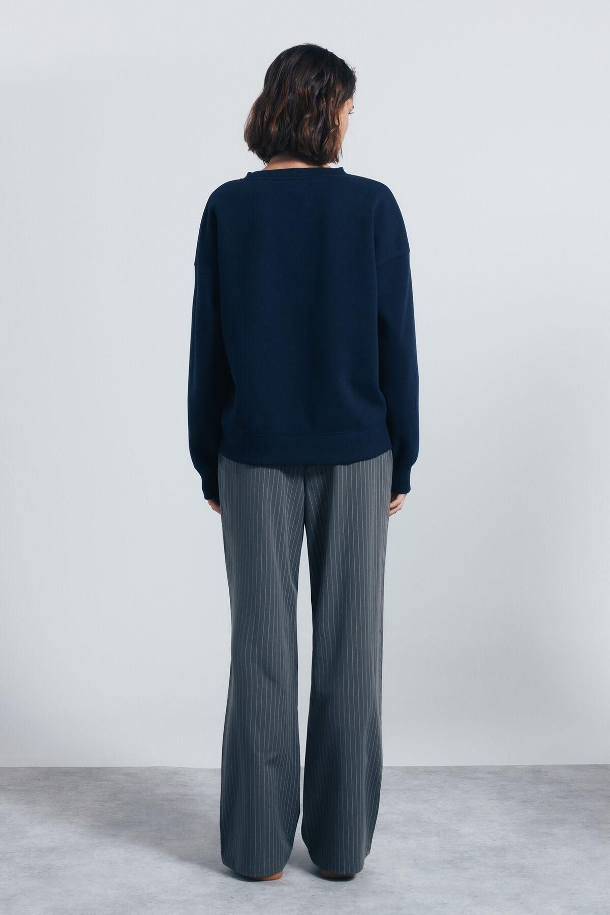 스프링필드 스트라이프 와이드 조거 팬츠 6832069 GRIS - 상세 이미지 5