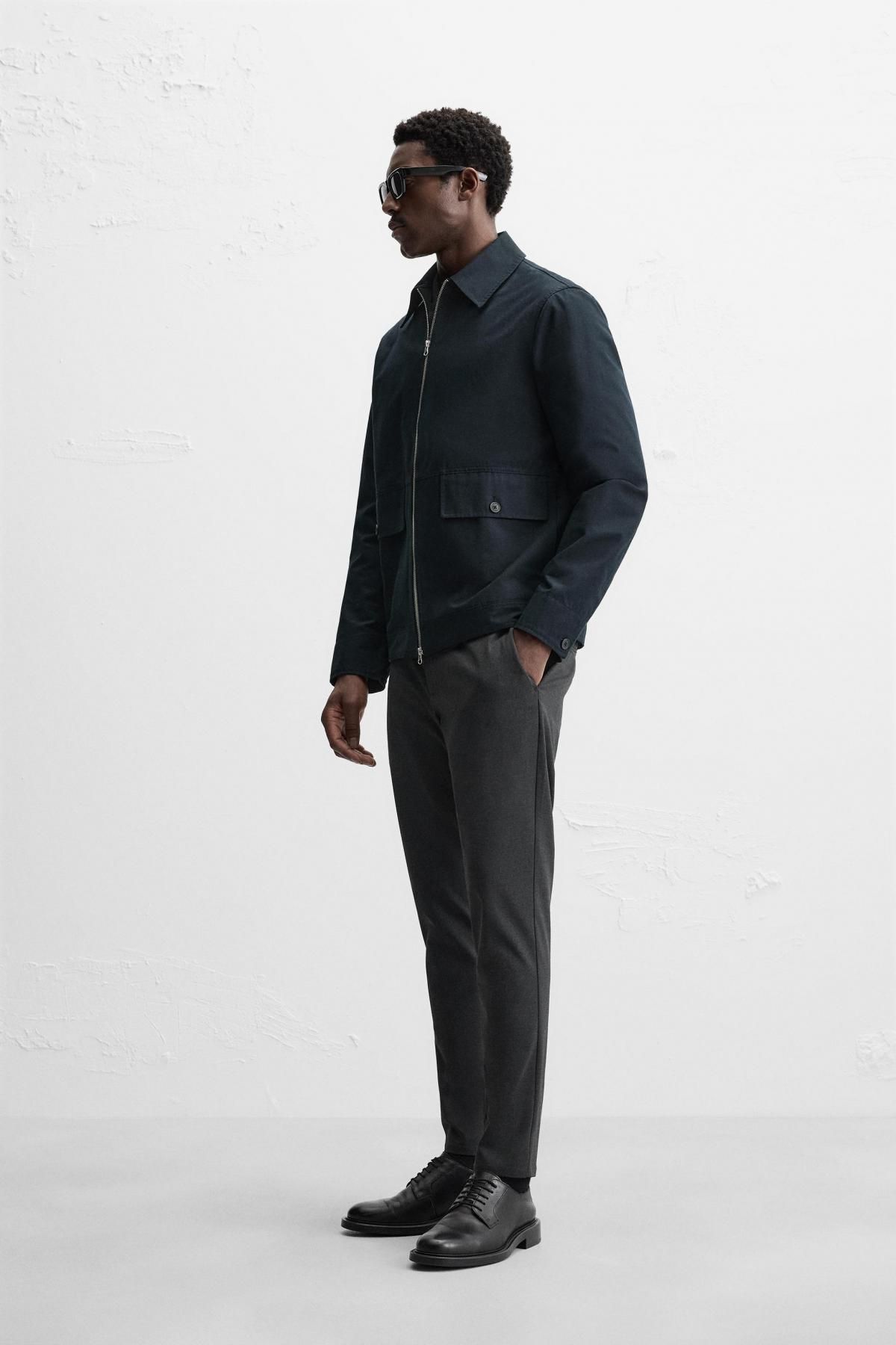 자라 슬림핏 컴포트 팬츠 6861/441 ANTHRACITE GREY - 상세 이미지 4