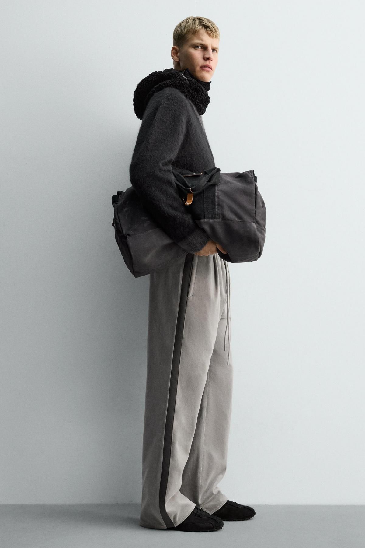 자라 블랙 패브릭 토트백 X SRA 3358/620 BLACK - 상세 이미지 2