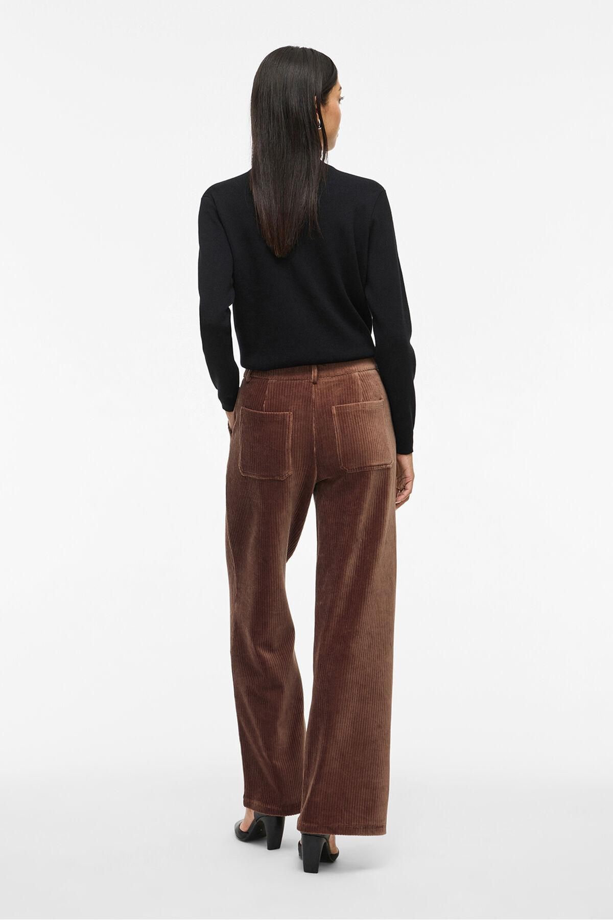 빌라 코듀로이 와이드 스트레이트 팬츠 6398272 MARRON - 상세 이미지 4