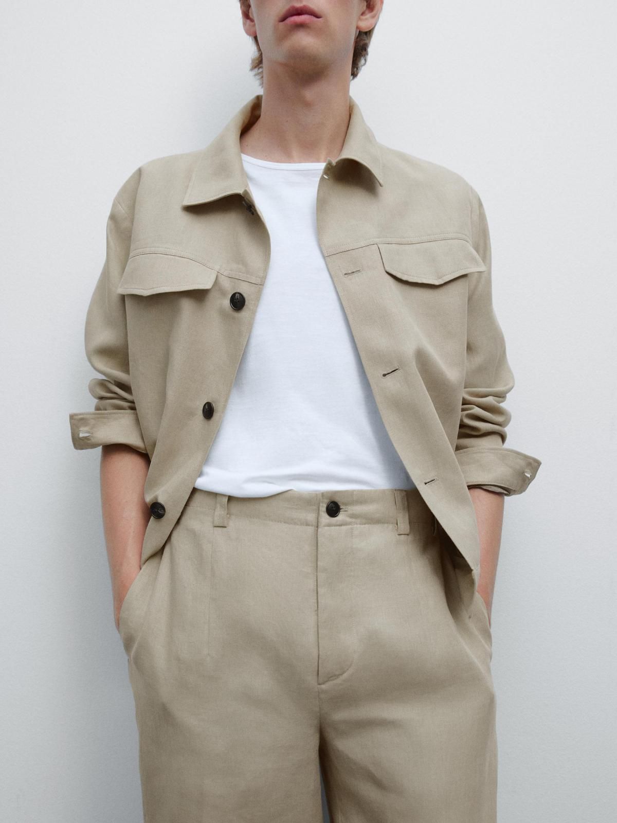 마시모두띠 프리미엄 리넨 와이드 팬츠 2862/357 BEIGE 이미지 8