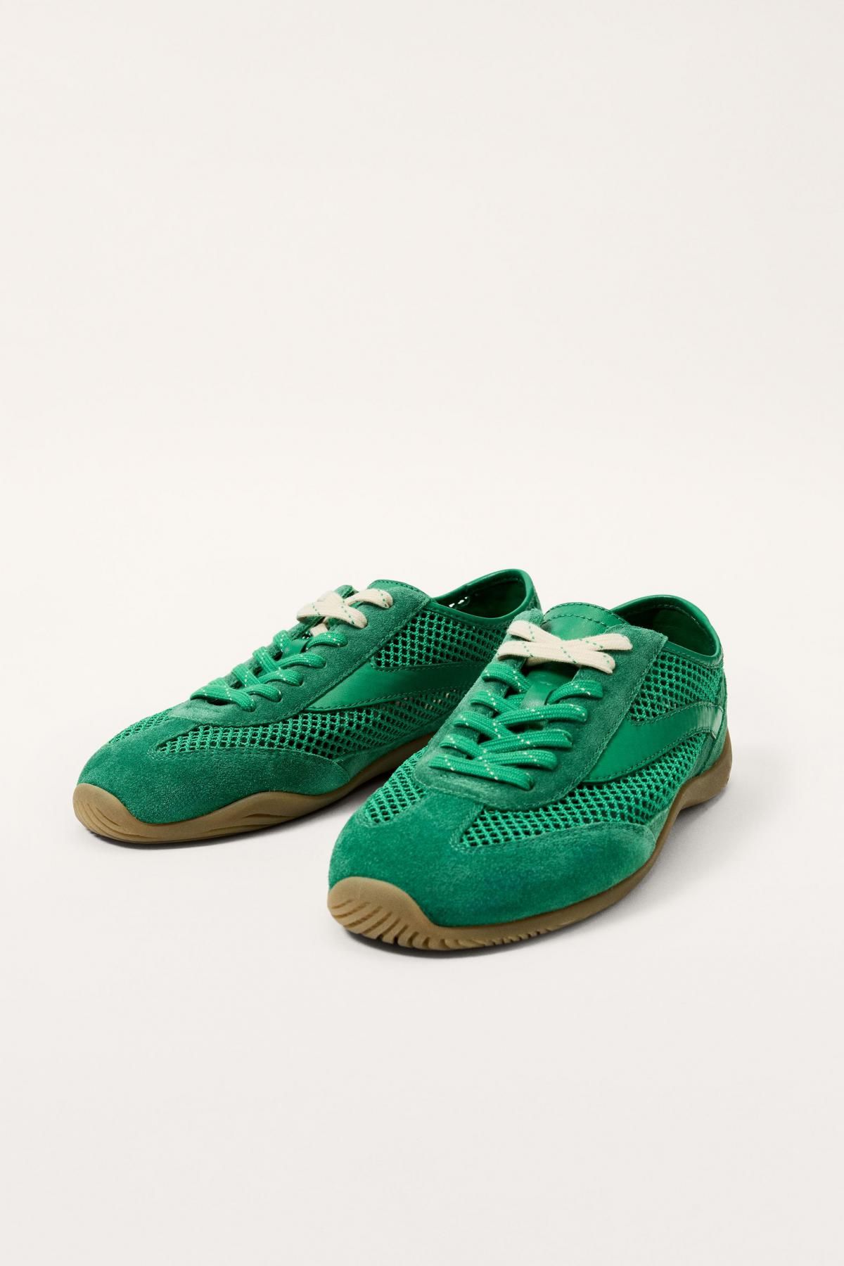 자라 레트로 테크니컬 그린 스니커즈 2270/620 GREEN - 상세 이미지 4