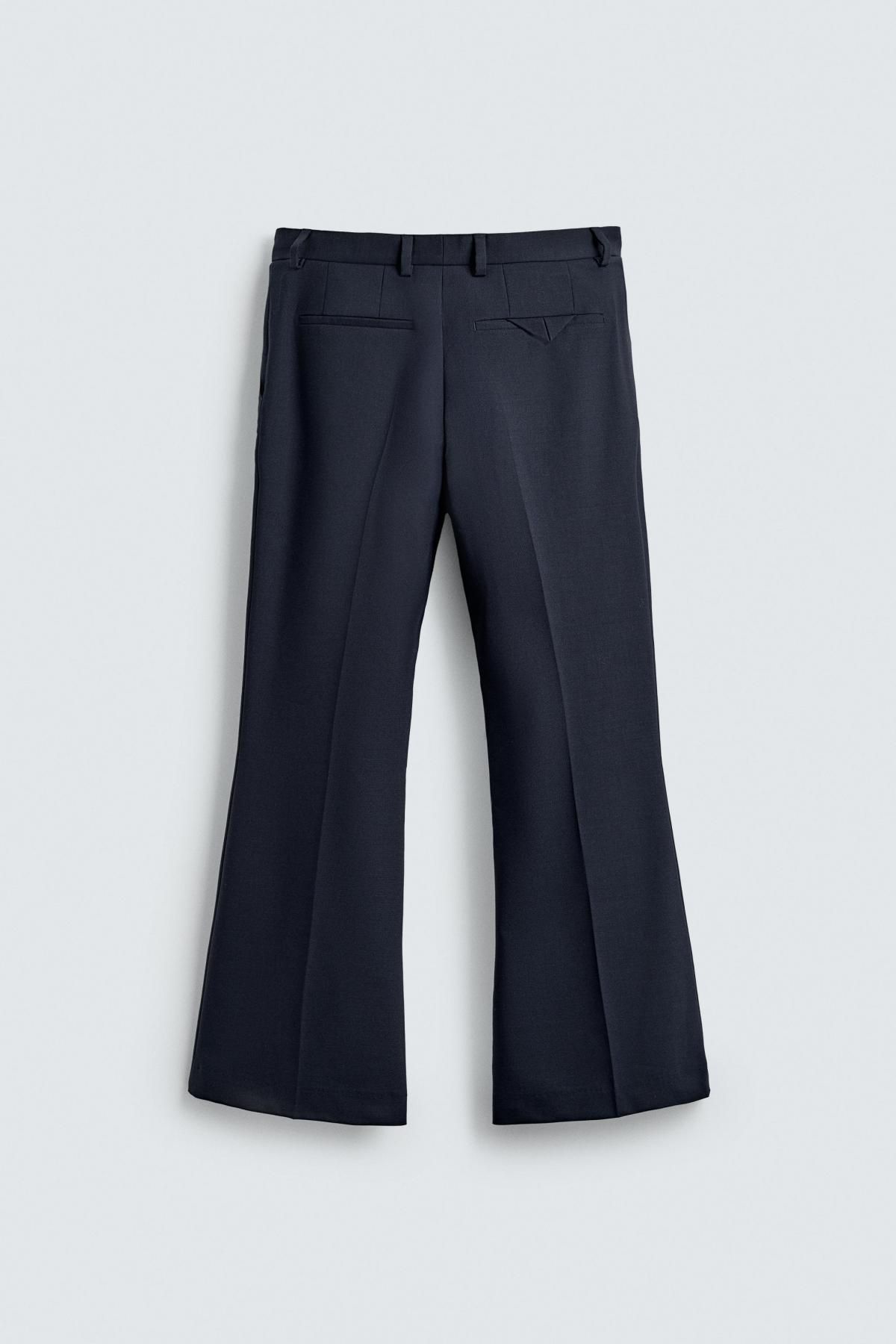 자라 울블렌드 플레어핏 팬츠 X 해리 램버트 디즈니 5984/525 NAVY BLUE 이미지 7